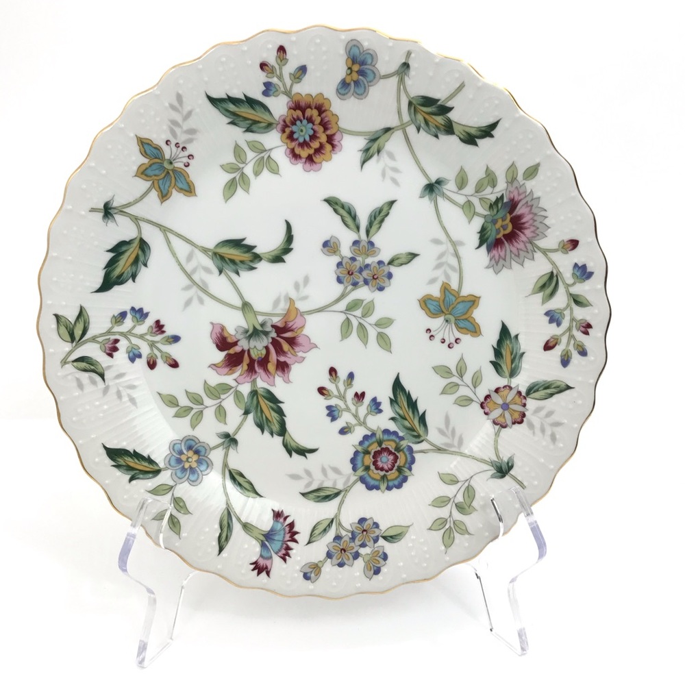 VINTAGE Andrea Sadek Buckingham CAKE PLATE FLORAL